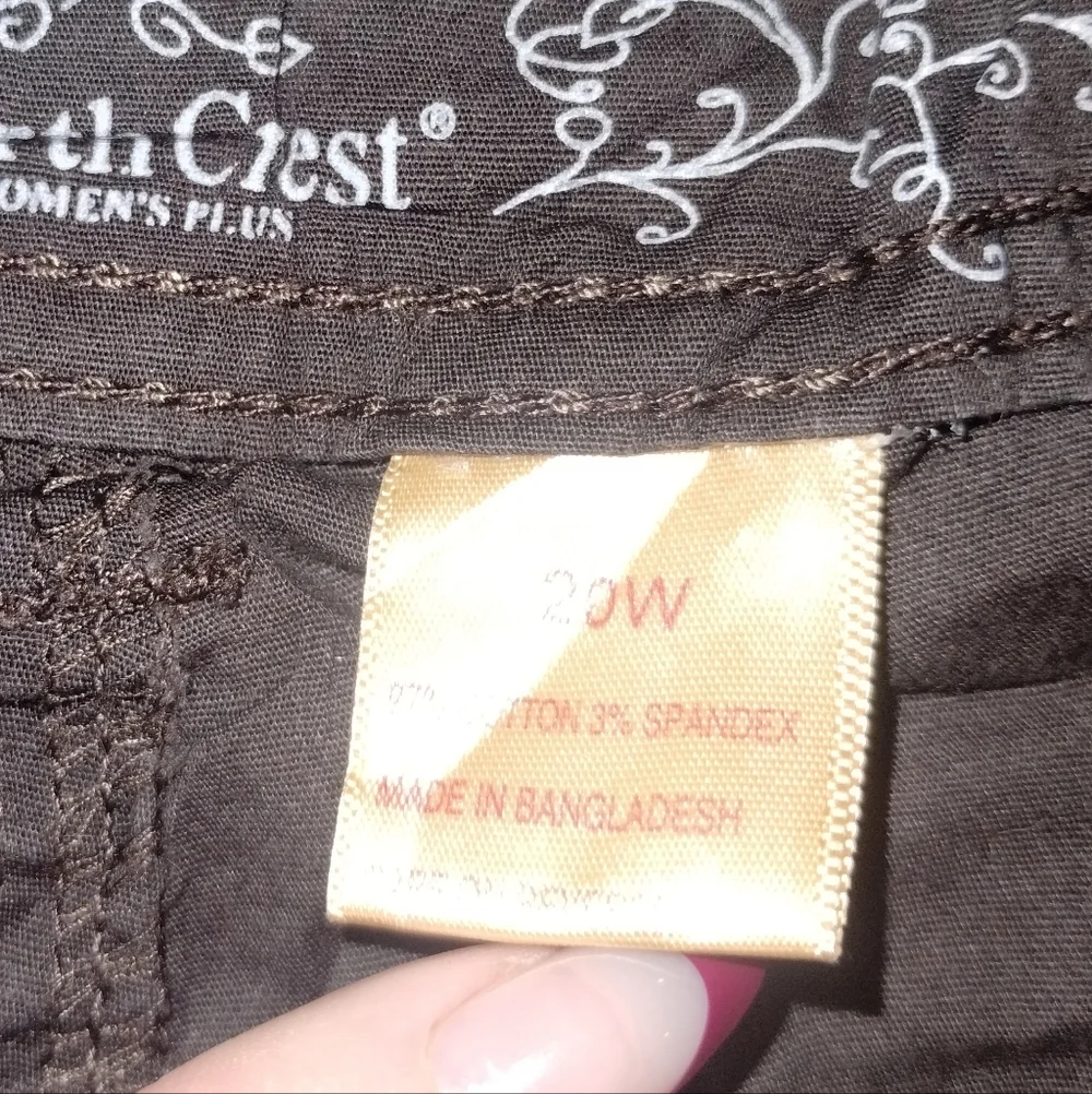 North Crest Brown Cargo Shorts 20W - Picture 3 of 10